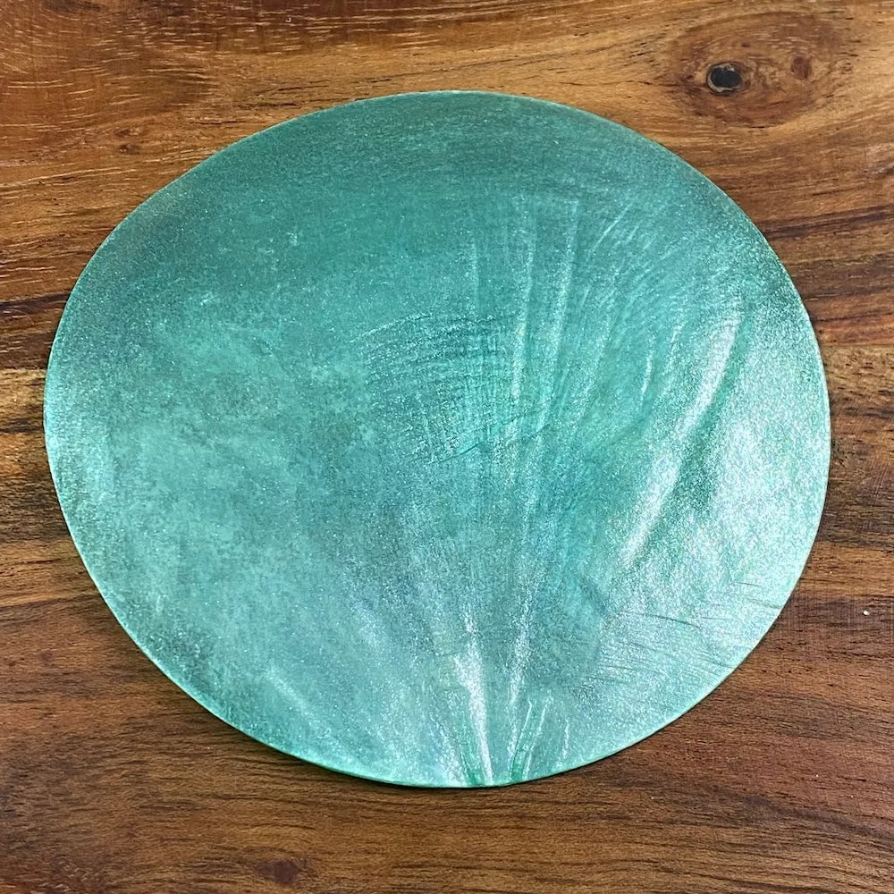 0-Hole 8cm Capiz Shells (50) - Pastel Green