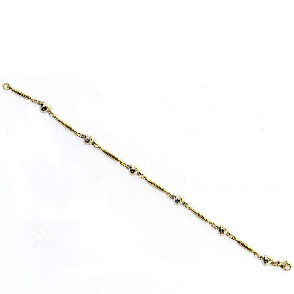 9ct Two Coloured Gold Bracelet -GWSAV307
