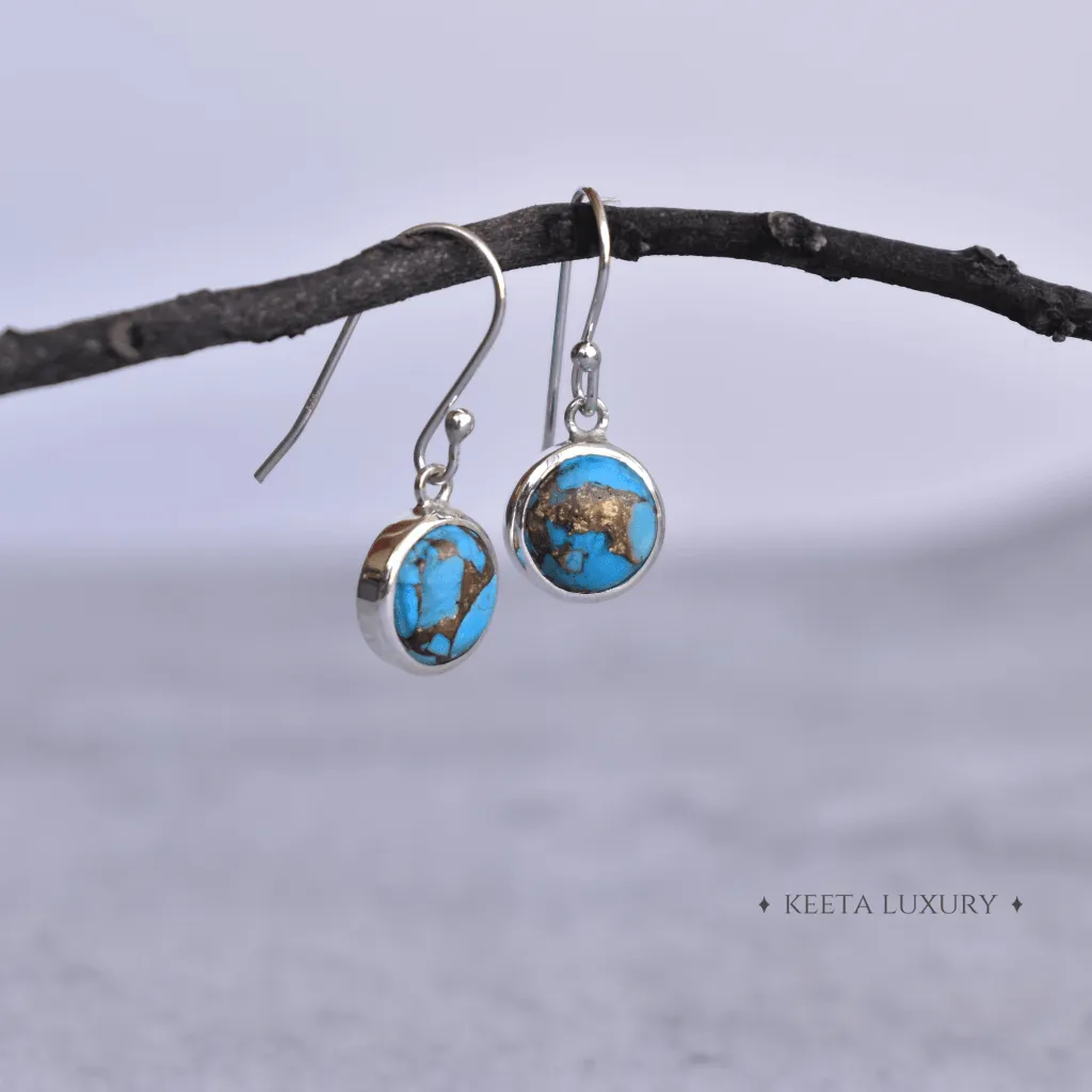 Angelic - Copper Turquoise Earrings