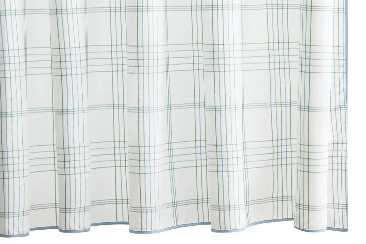 August Plaid Shower Curtains by Matouk | Schumacher