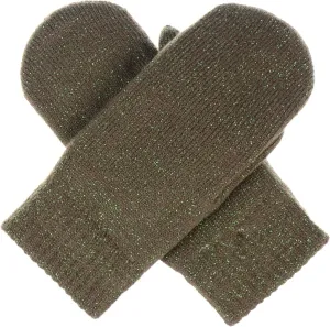 Be Your Own Style BYOS Unisex Winter Toasty Warm Solid Glitter Fleece Lined Knit Mitten Gloves