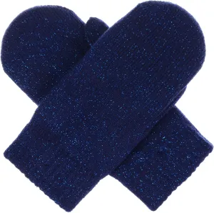 Be Your Own Style BYOS Unisex Winter Toasty Warm Solid Glitter Fleece Lined Knit Mitten Gloves