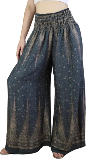 Boho Pants Palazzo Pants for Women with Pockets| Wide Leg high Waisted Flowy Pants for Women | Summer, Cruise, Vacation