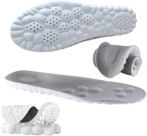 Cloud Insole, Ultra Comfort Insoles, Orthopedic Insoles for Women & Men - Plantar Fasciitis Insoles - Sports Shoe Insoles, Anti Fatigue, Shock Absorption, Foot Pain Relief (Gray, Women: US 4-8.5)