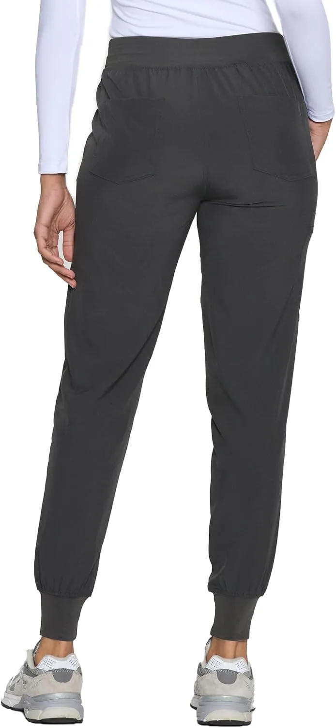 COZYFIT Womens Scrub Pants - Soft Stretch Yoga Style with 5 Pockets, Slim Fit Jogger Scrubs Pants for Women