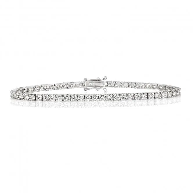 Diamond Jewellery 18K Gold Tennis Bracelet BDQ713W/GH5