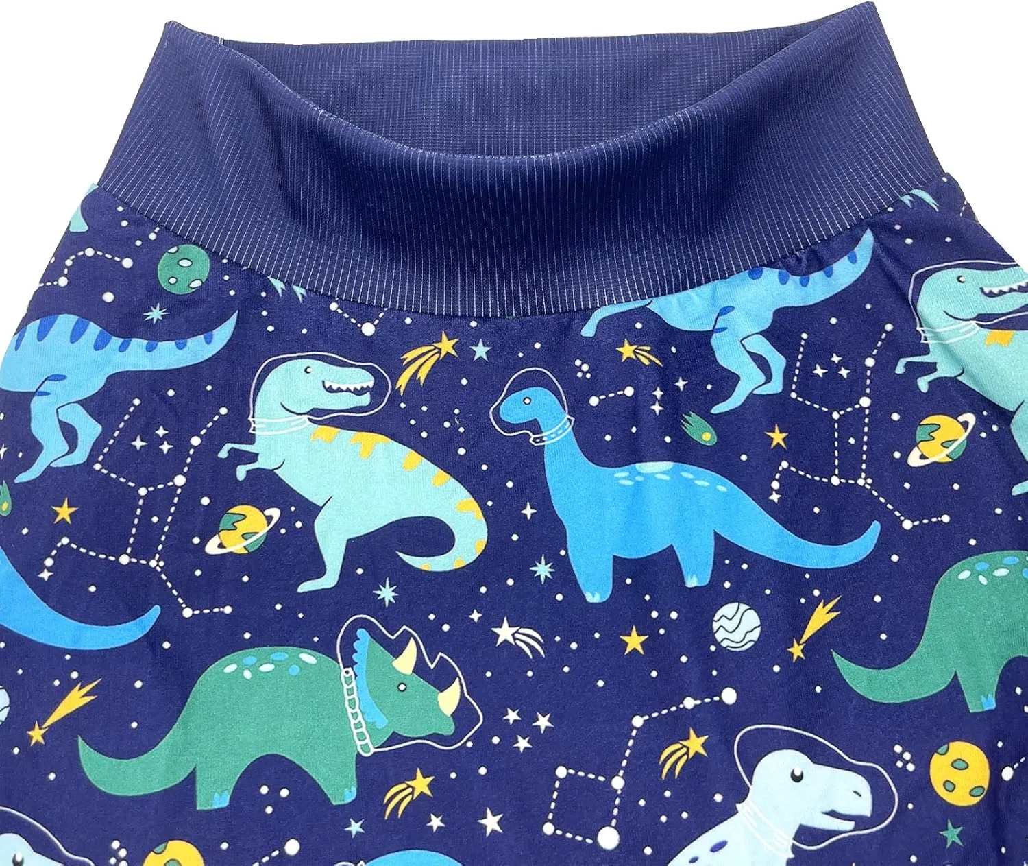 Dog Navy Sleeveless T Shirts with Universe Dinosaur Pattern Printed Soft Vest for Large Dogs (2XL, Vest)