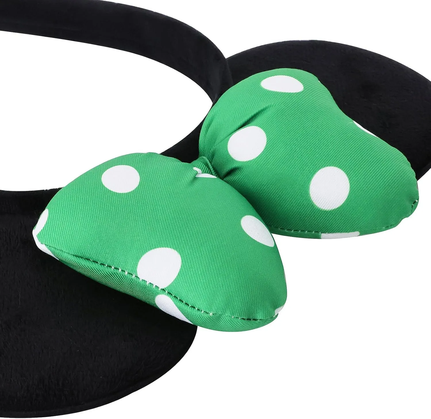 Handmade Mouse Ears Headband for Women and Girls, Polka Dot Bow Minnie Ears Costume Accessories