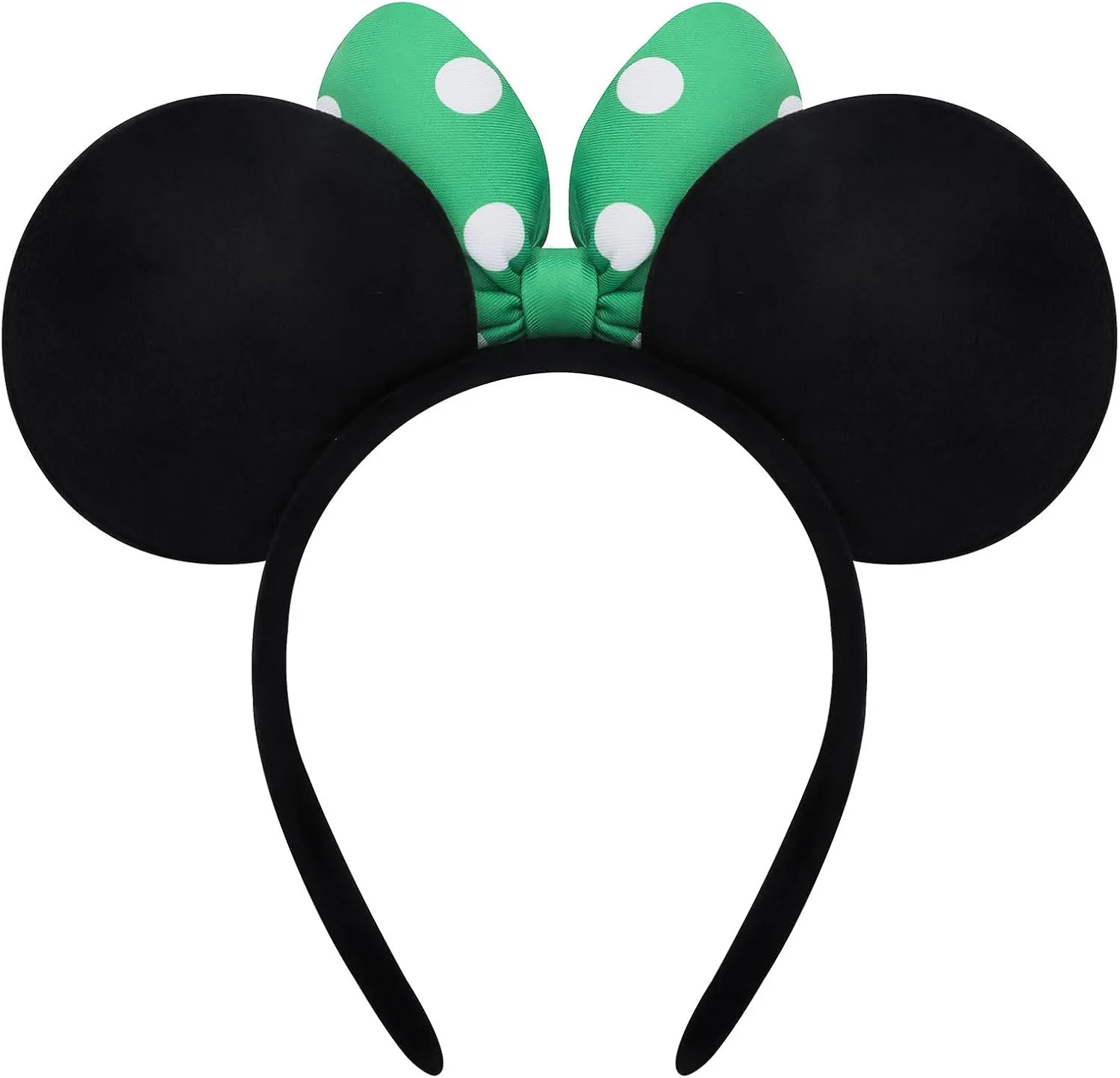 Handmade Mouse Ears Headband for Women and Girls, Polka Dot Bow Minnie Ears Costume Accessories