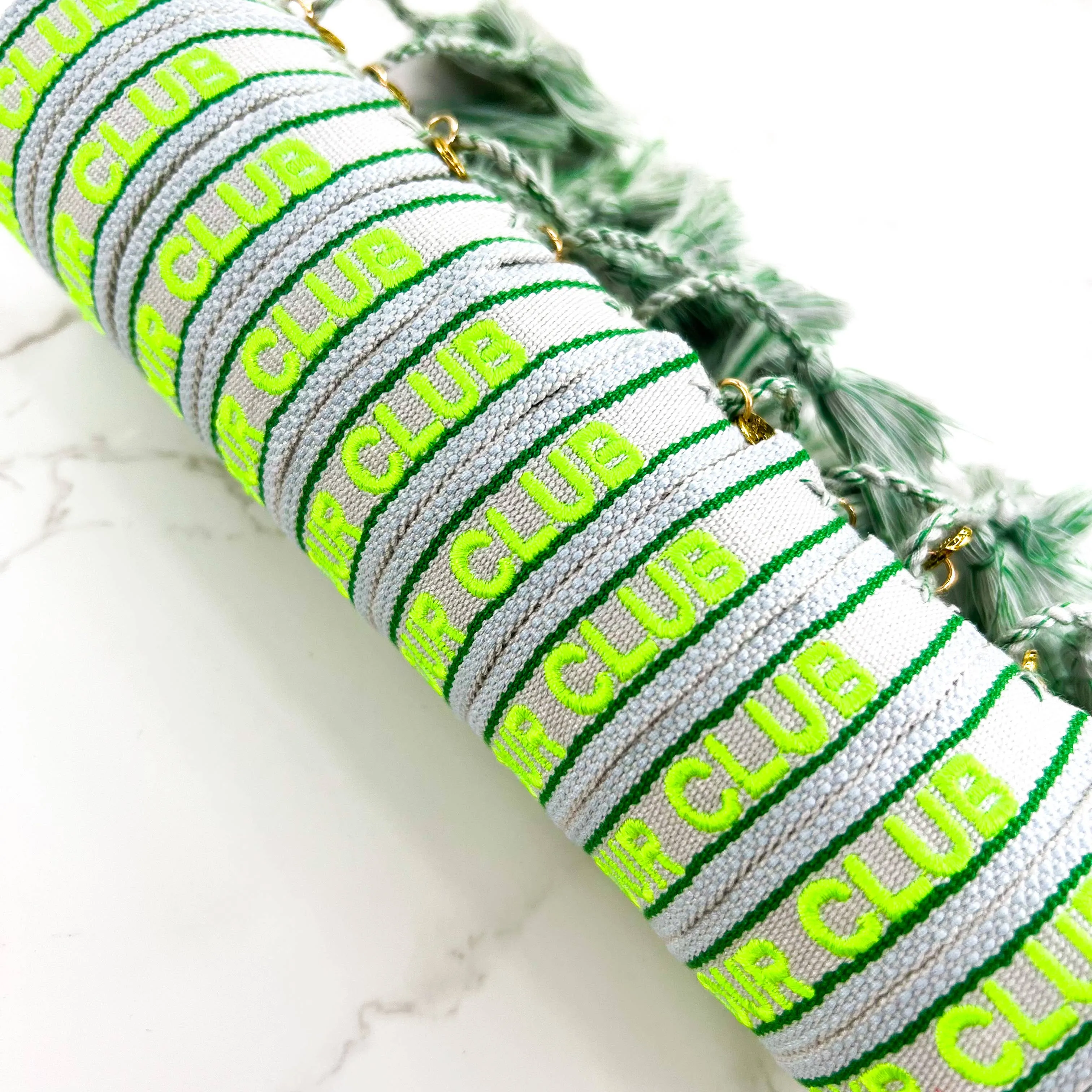 Happy Hour Club Embroidered Bracelet