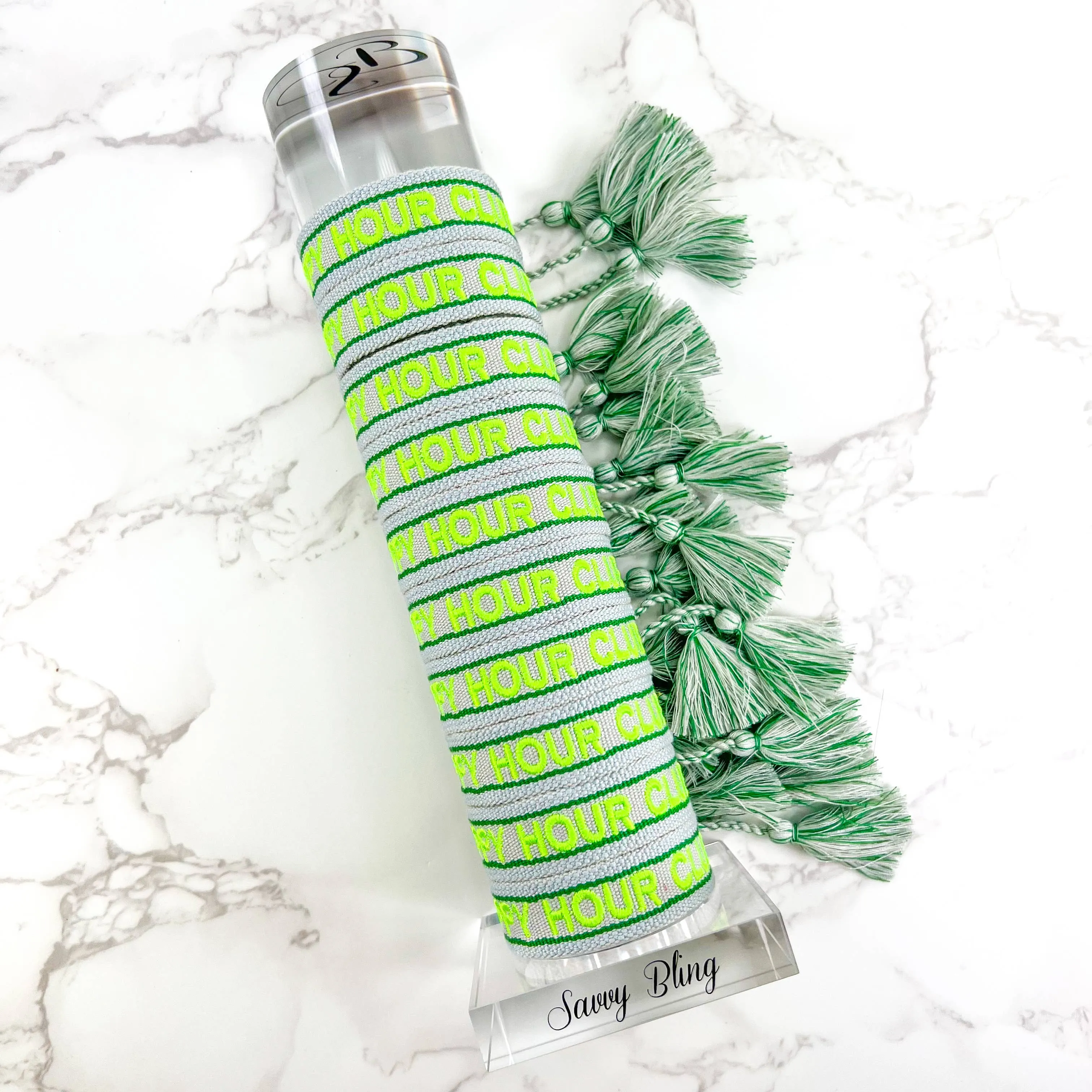 Happy Hour Club Embroidered Bracelet