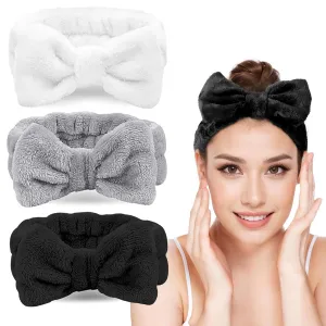 LADES Soft Skincare Headband  Adjustable, Comfortable & Stretchy Fabric, Cute Patterns for Makeup, Facial  Non-Slip, Headband for Hair Control