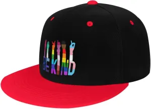 LGBTQ Pride Flag Dad Hat Flat Brim Trucker Hats Women Funny Novelty Snapback Baseball Cap,White