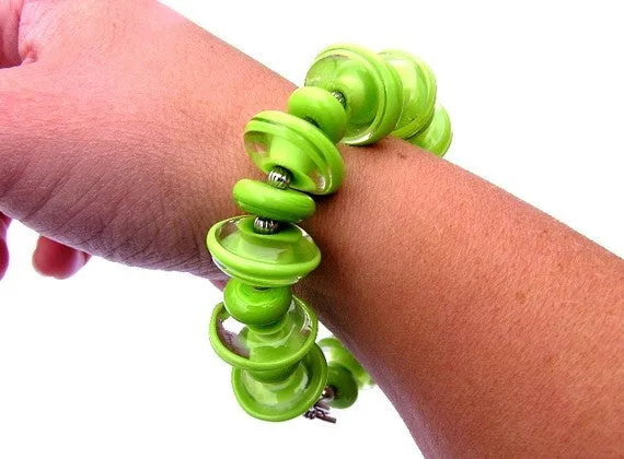 Lime Green Statement Bracelet