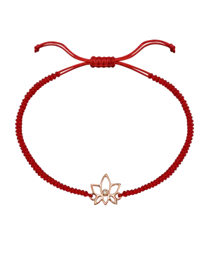 Lotus Flower [RED] - 14K Rose Gold
