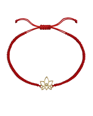 Lotus Flower [RED] - 18K Gold Vermeil