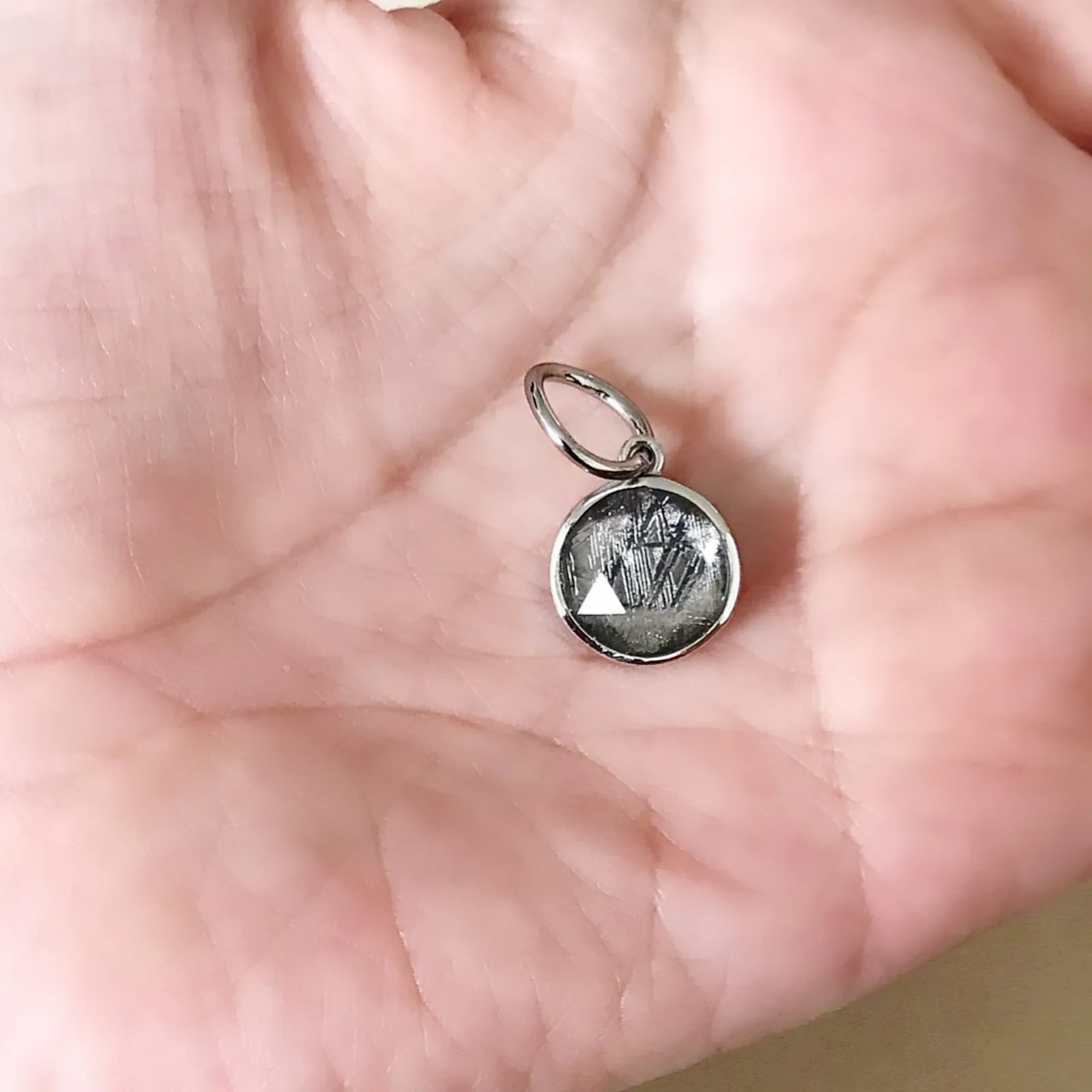 Meteorite (White Gold) Charm