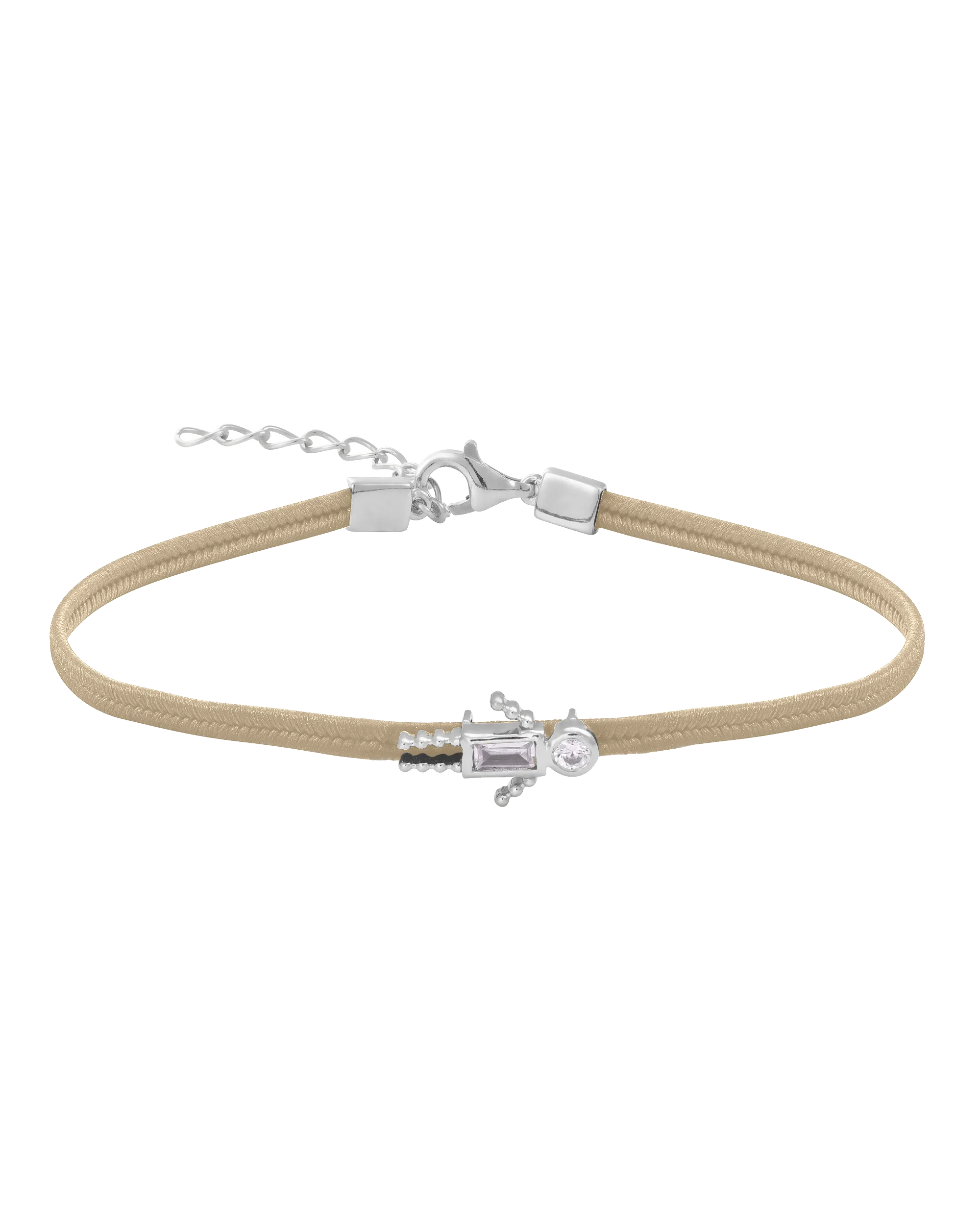 Mini Me Cord Bracelet - 925 Sterling Silver