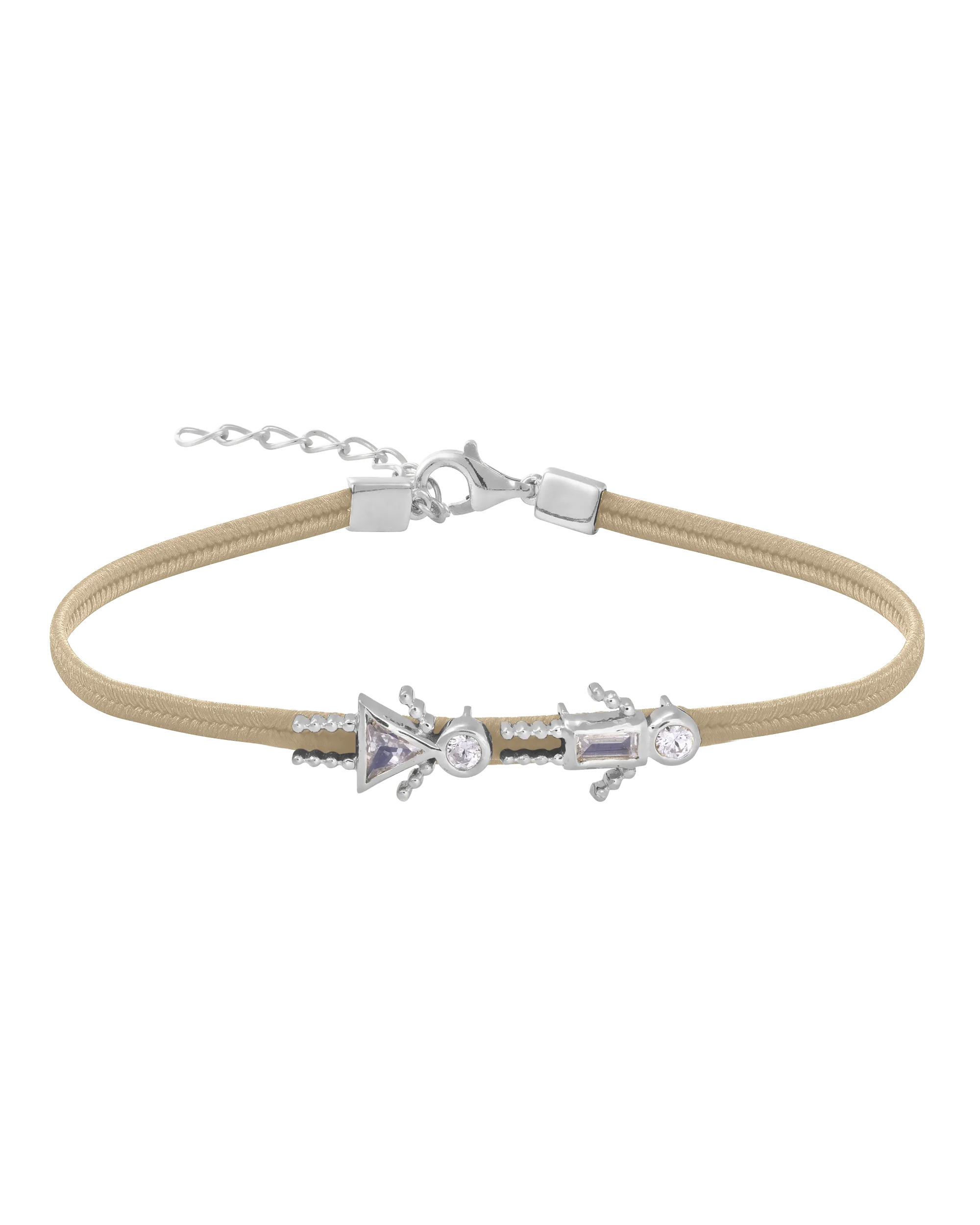 Mini Me Cord Bracelet - 925 Sterling Silver