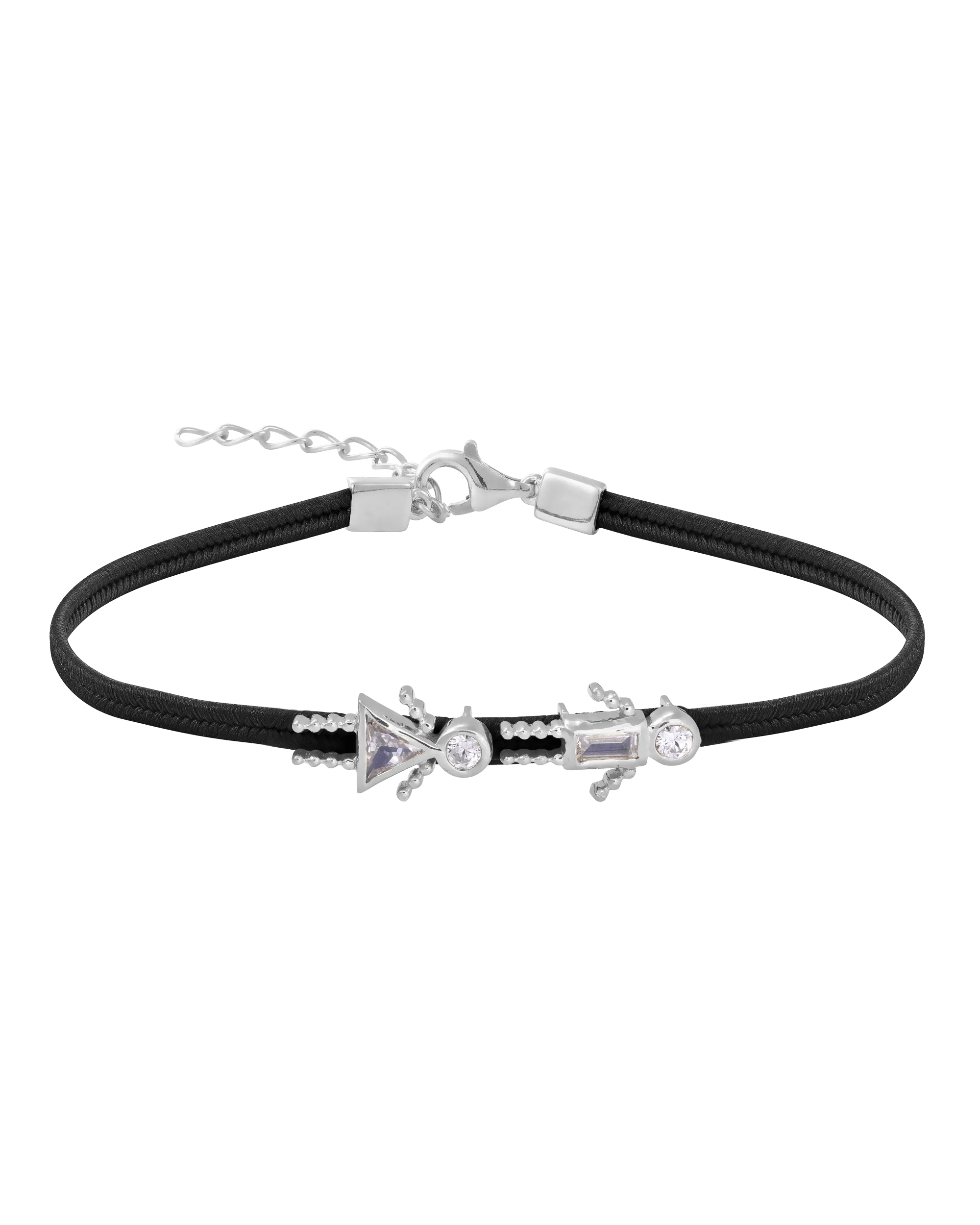Mini Me Cord Bracelet - 925 Sterling Silver