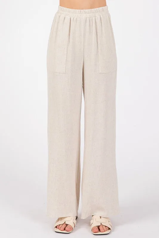 Natural Linen Blend Pant