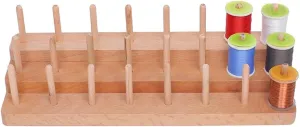 Raprance Fly Tying Thread Spool Stand Wooden Hand Made Station for Fly Fishing Materials