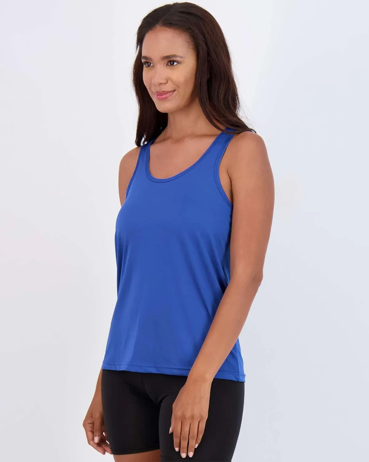Real Essentials 5-Pack Women's Racerback Tank Top Dry-Fit Athletic Performance Yoga Activewear (Available in Plus Size)