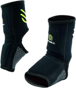 Sanabul Essential Striking Gel Muay Thai Ankle Support for Men & Women, Ankle Guard Foot Wraps Sleeve for MMA Kickboxing Martial Arts, 1 Pair, Green Large-X-Large