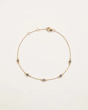 Sapphire Station Bracelet