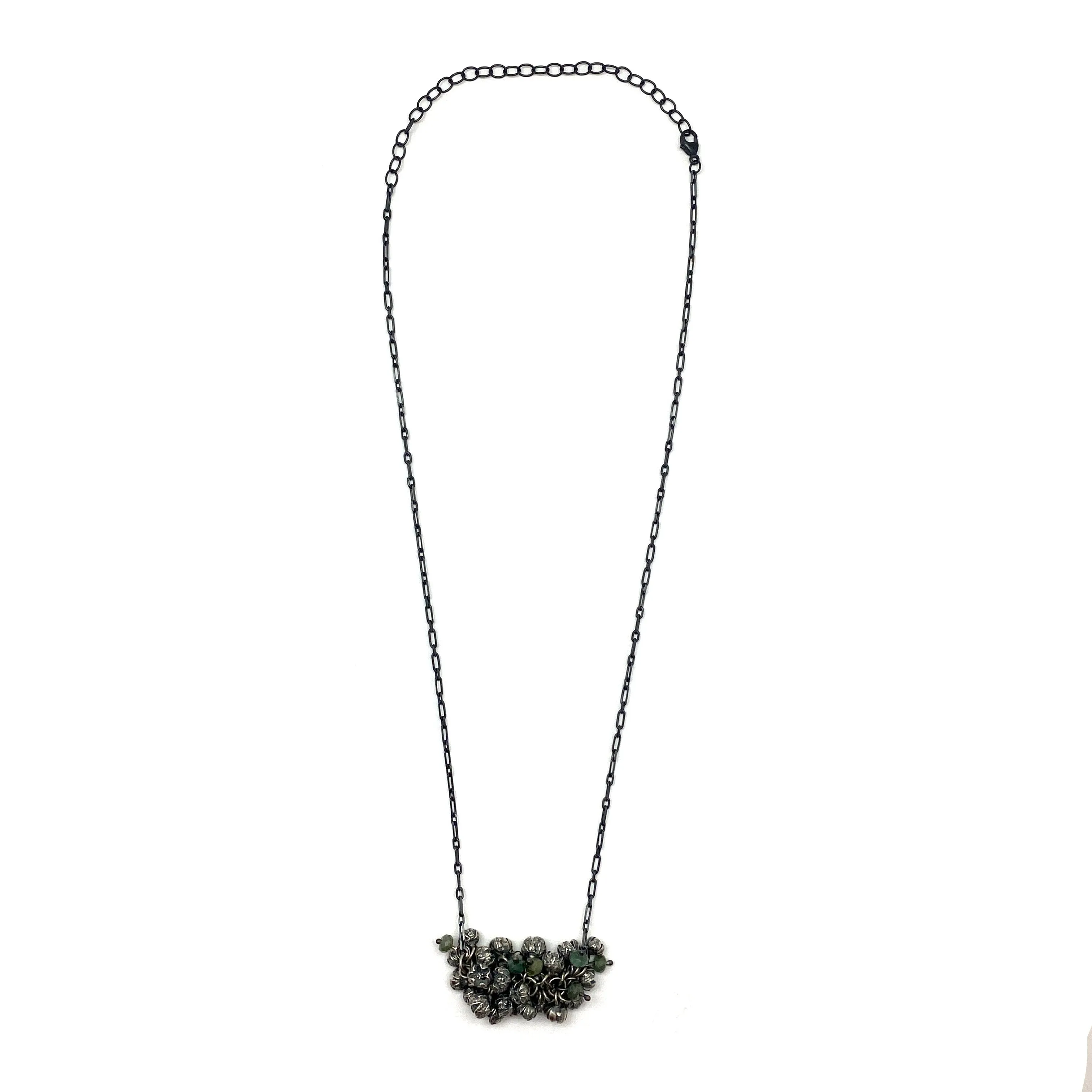 Seed Pod and Apatite Necklace