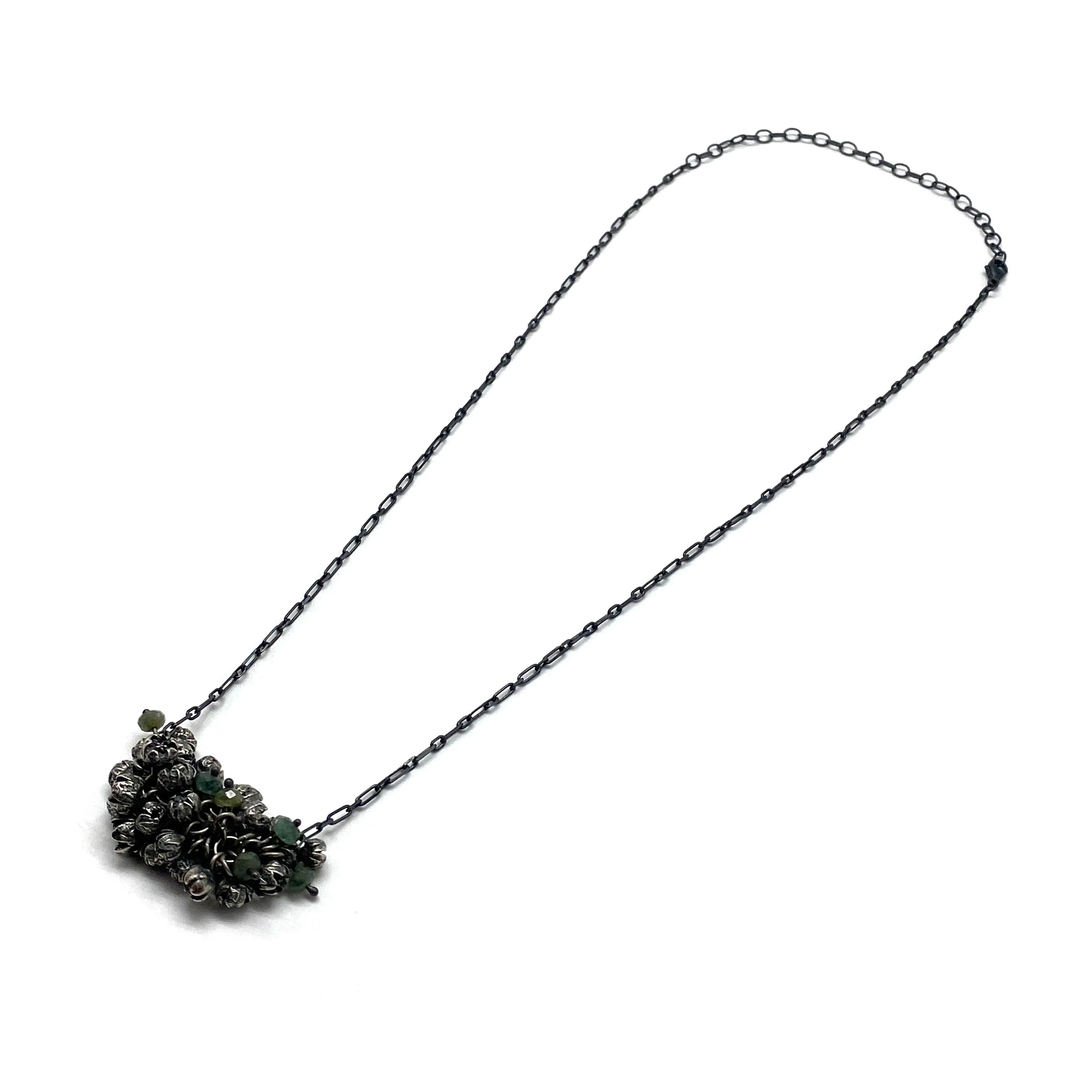 Seed Pod and Apatite Necklace