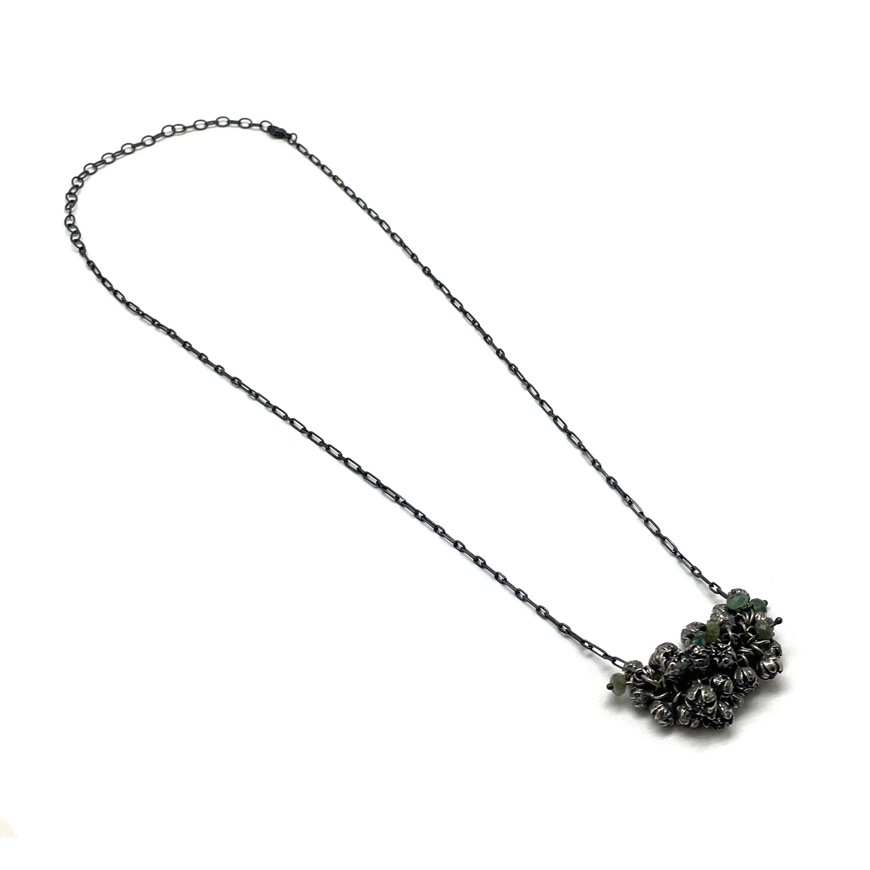 Seed Pod and Apatite Necklace