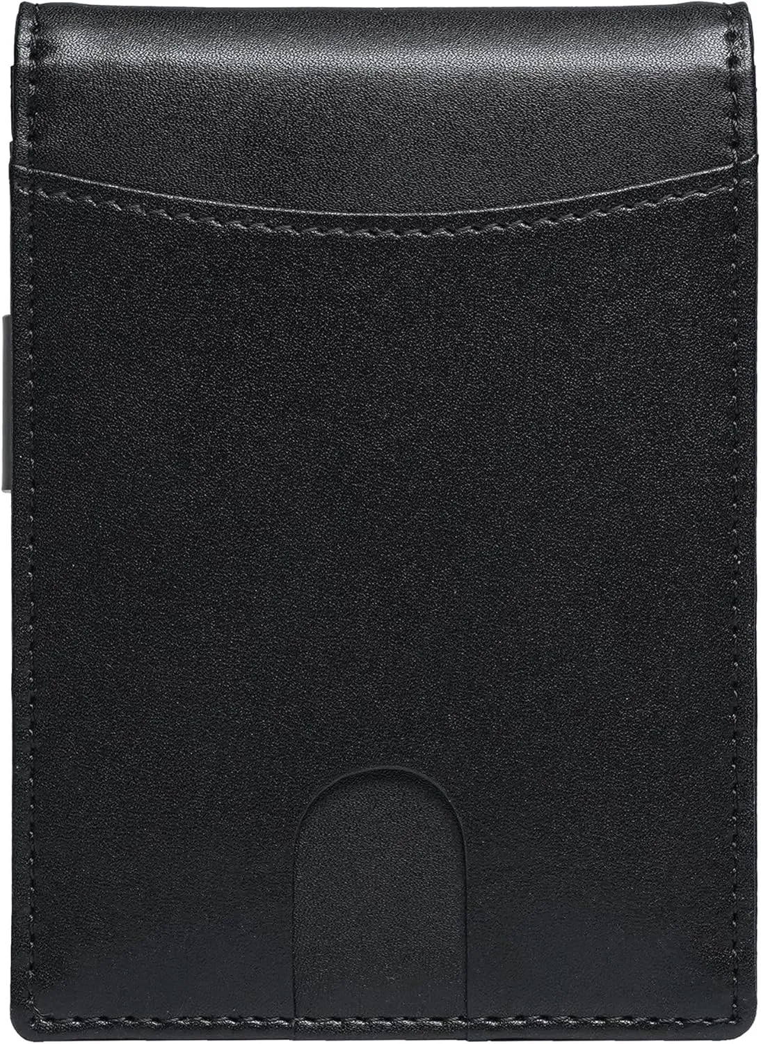 Slim Bifold Wallet for man with Money Clip - RFID Blocking, Multiple Credit Card Pockets - Sleek and Versatile Design - Genuine Leather - Ideal for Cash and Cards (Black - Blue)