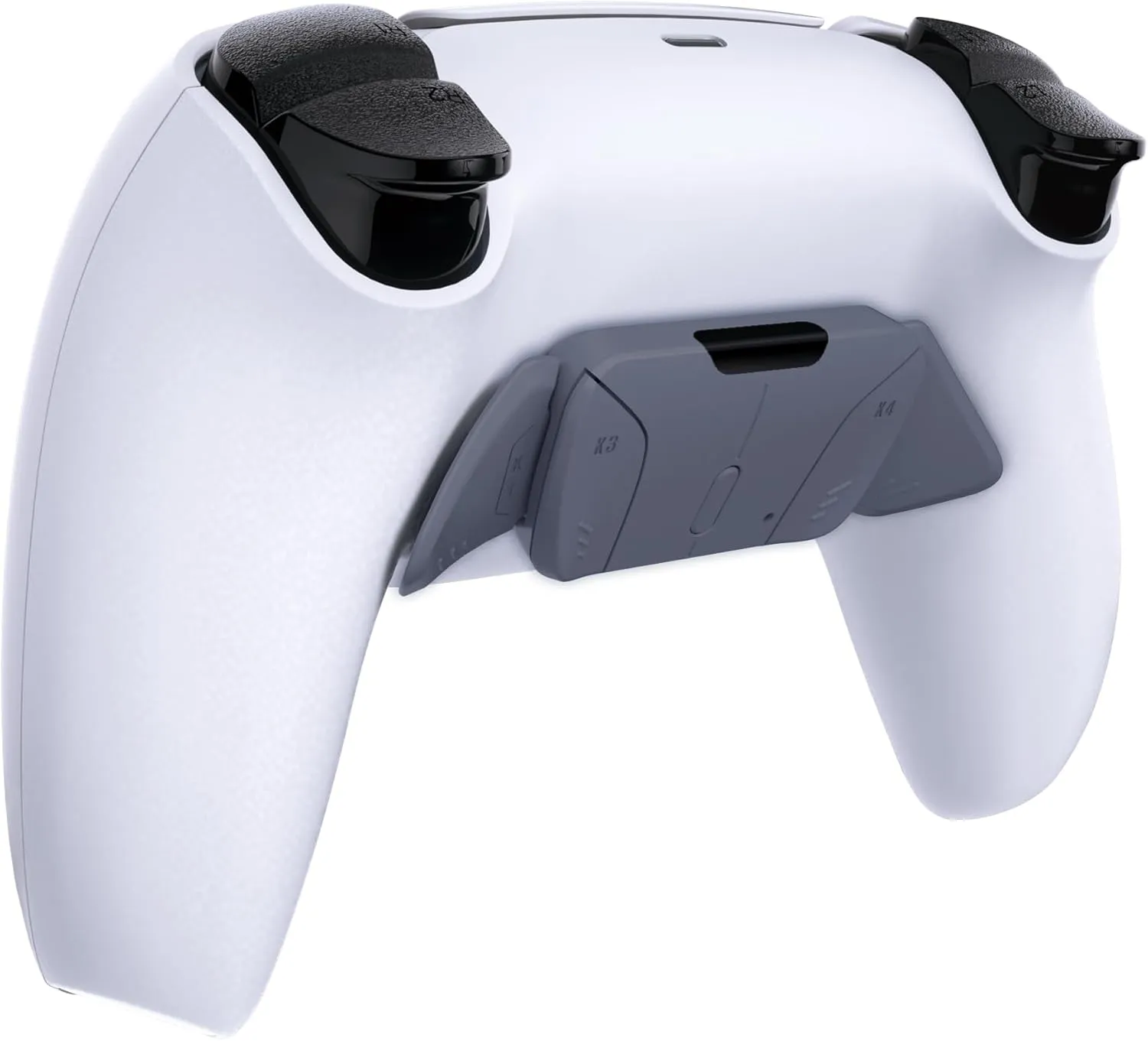 Sterling Silver Replacement Redesigned K1 K2 K3 K4 Back Buttons Housing Shell for eXtremeRate RISE4 Remap Kit for PS5 Controller - Only Buttons, Without Controller and RISE4 Remap Board