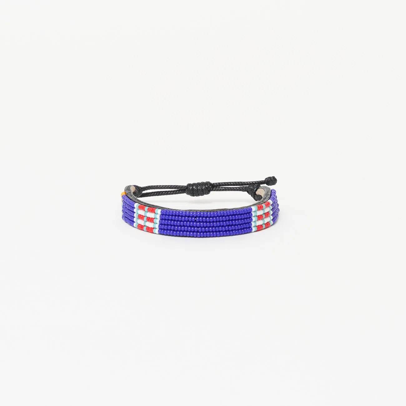 Stripe Bracelet - Royal/Red/White