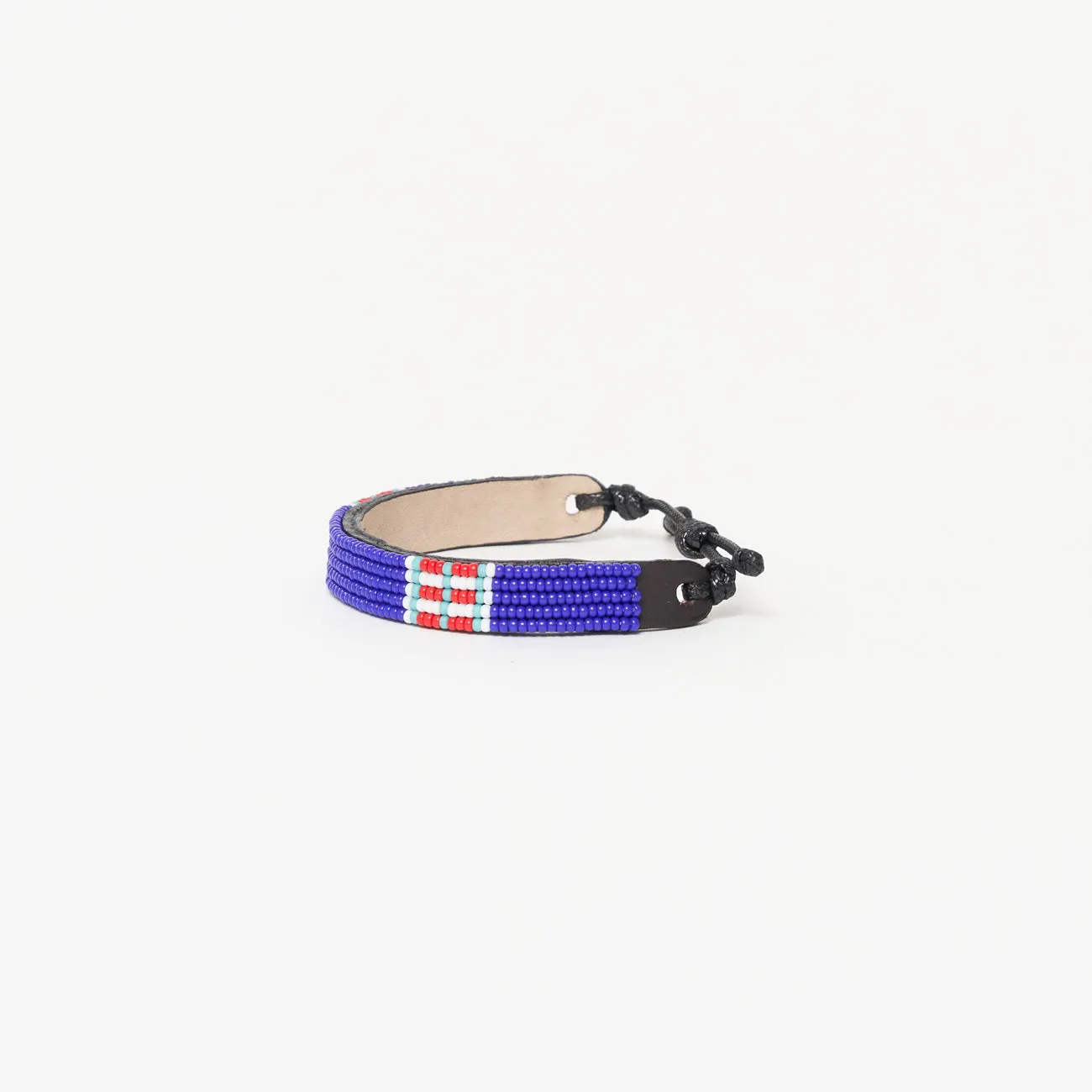 Stripe Bracelet - Royal/Red/White