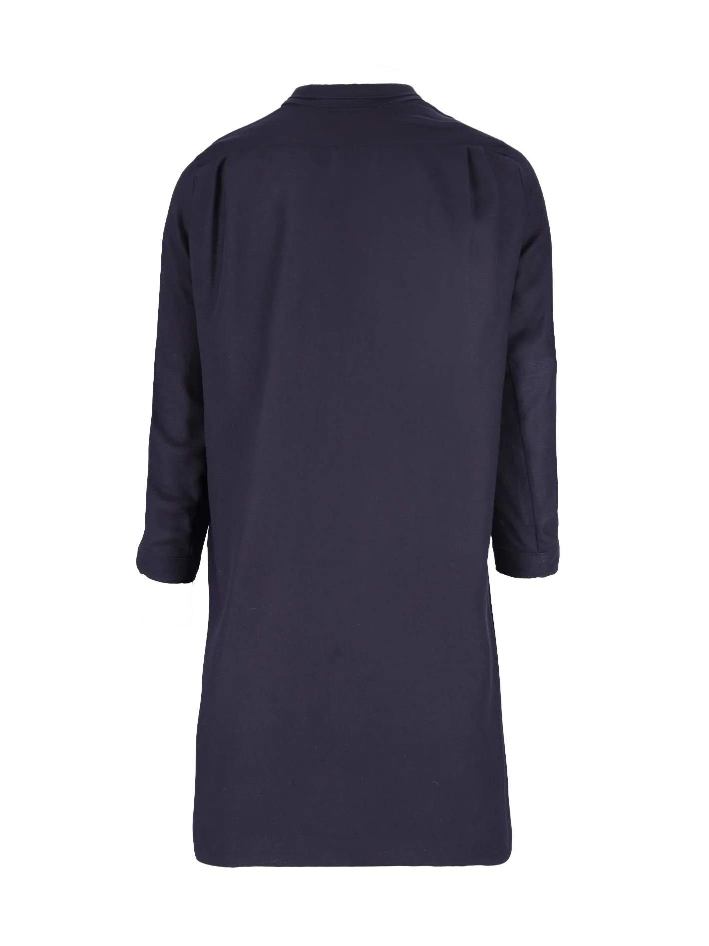 wool-blend tunic dress