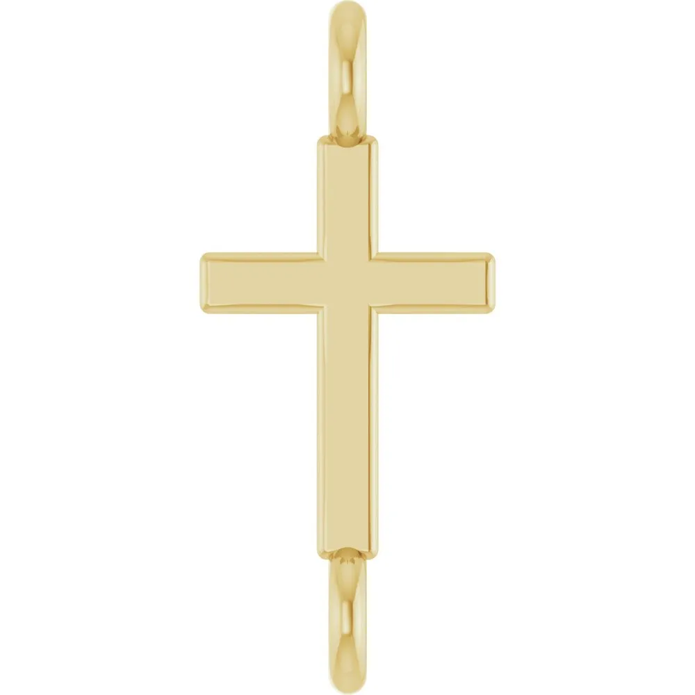 Yellow Gold Permanent Bracelet Cross Link 2002824:100:S